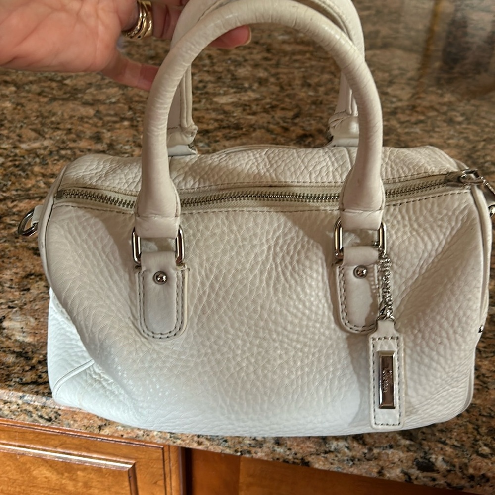 Cole Haan. bag adorable, white leather Somme wear on handles